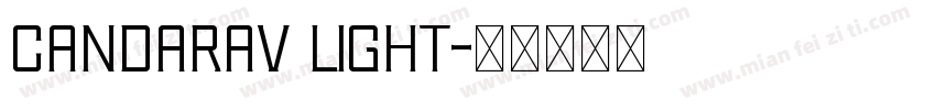 Candarav light字体转换